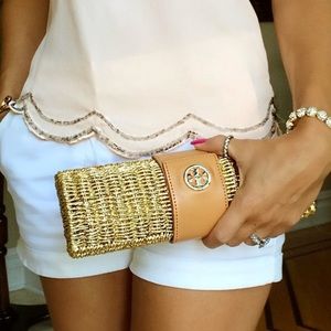 Brand new Tory Burch clutch
